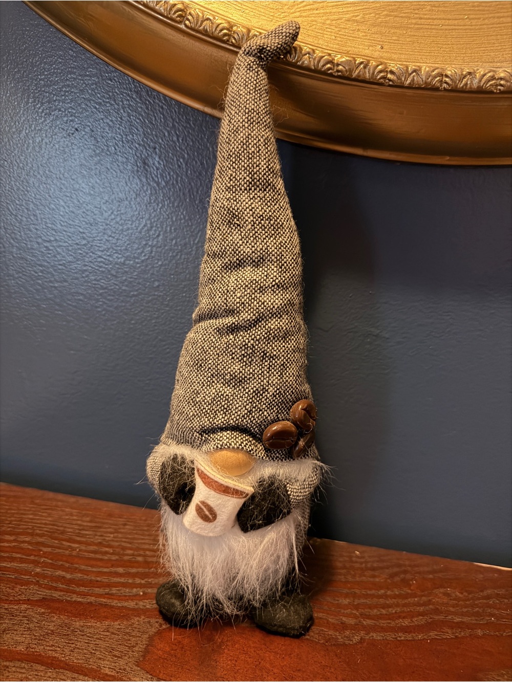 Rustic Gray Gnome Figurine Home Accent